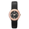 Marc Jacobs MBM1227 Mini Rose Gold Tone Amy Black Dial Black Leather Women's Watch Marc Jacob