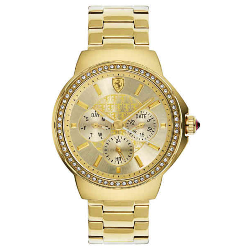 Ferrari Donna 820016 Yellow Stainless Steel Japanese Quartz Women's Watch Ferrari