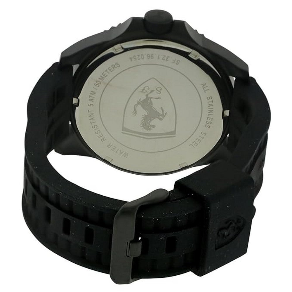 SCUDERIA Ferrari 0830307 Analogue Quartz Classic Black Silicone Men's Watch