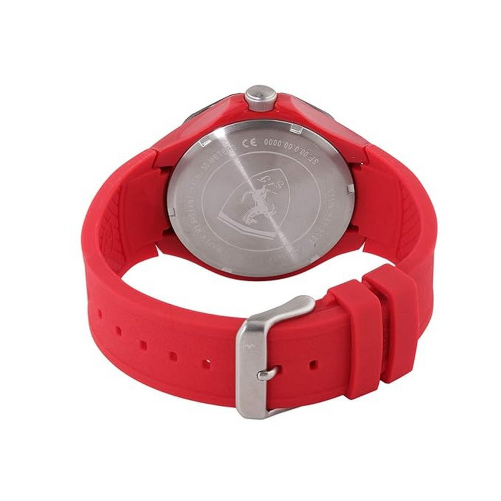 SCUDERIA Ferrari 0830723 Men's Pista Quartz Silicone Strap Men's Watch