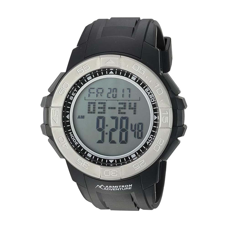 Armitron AD/1011BLK Adventure Digital Multi-Function Black Resin Strap Sport Watch