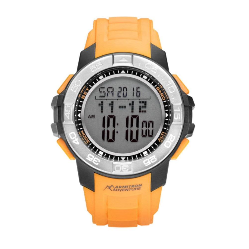 Armitron AD/1011YLW Adventure Sports Digital Multi-Functional Yellow Resin Strap Men's Watch