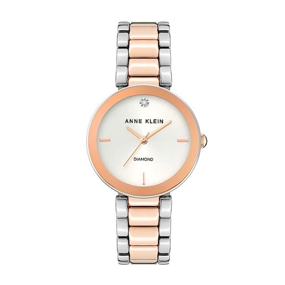 Anne Klein AK-1363SVRT Silver Diamond Dial Bracelet Women's Watch