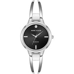Anne Klein AK/2627BKSV Black Diamond Dial Analog Quartz Women's Watch