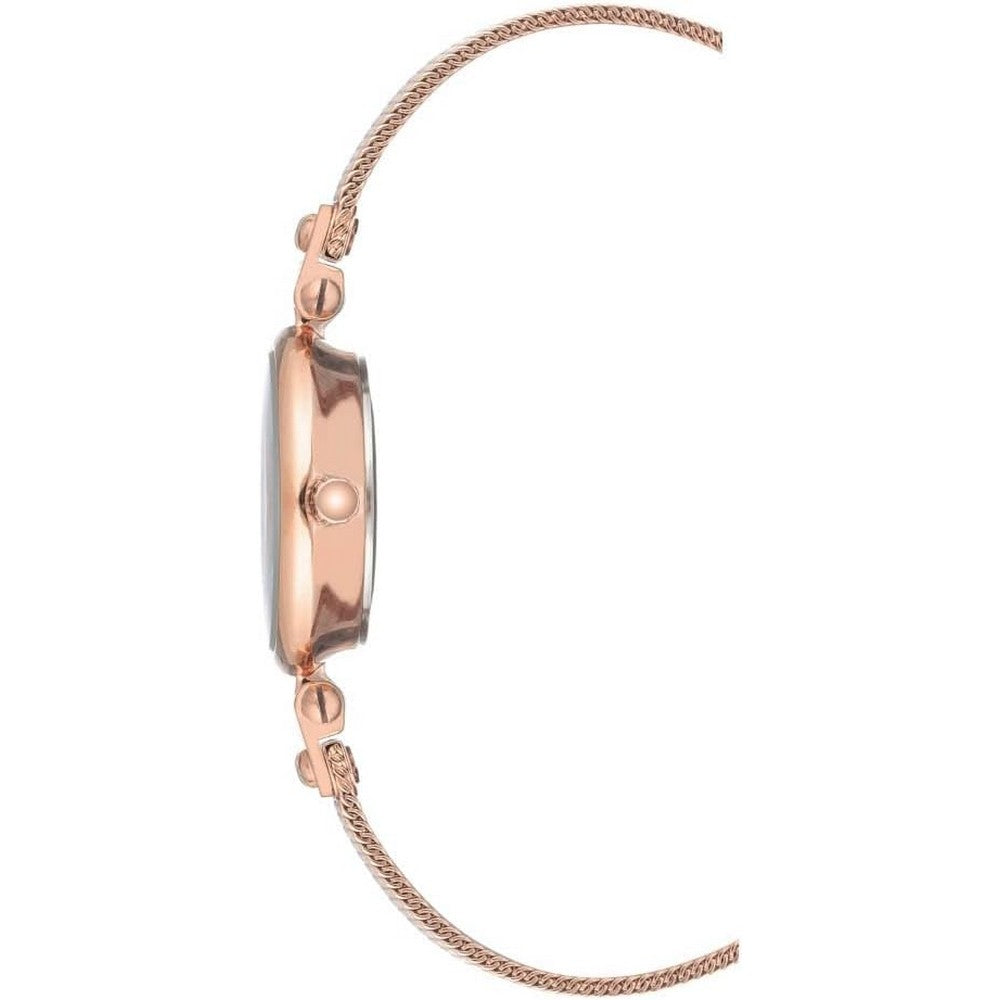 Anne Klein AK-3002RGRG Rose Gold Diamond Dial Analog Quartz Women's Watch