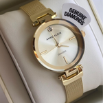 Anne Klein AK/3034TNGB Golden Dial Analog Quartz Women's Watch