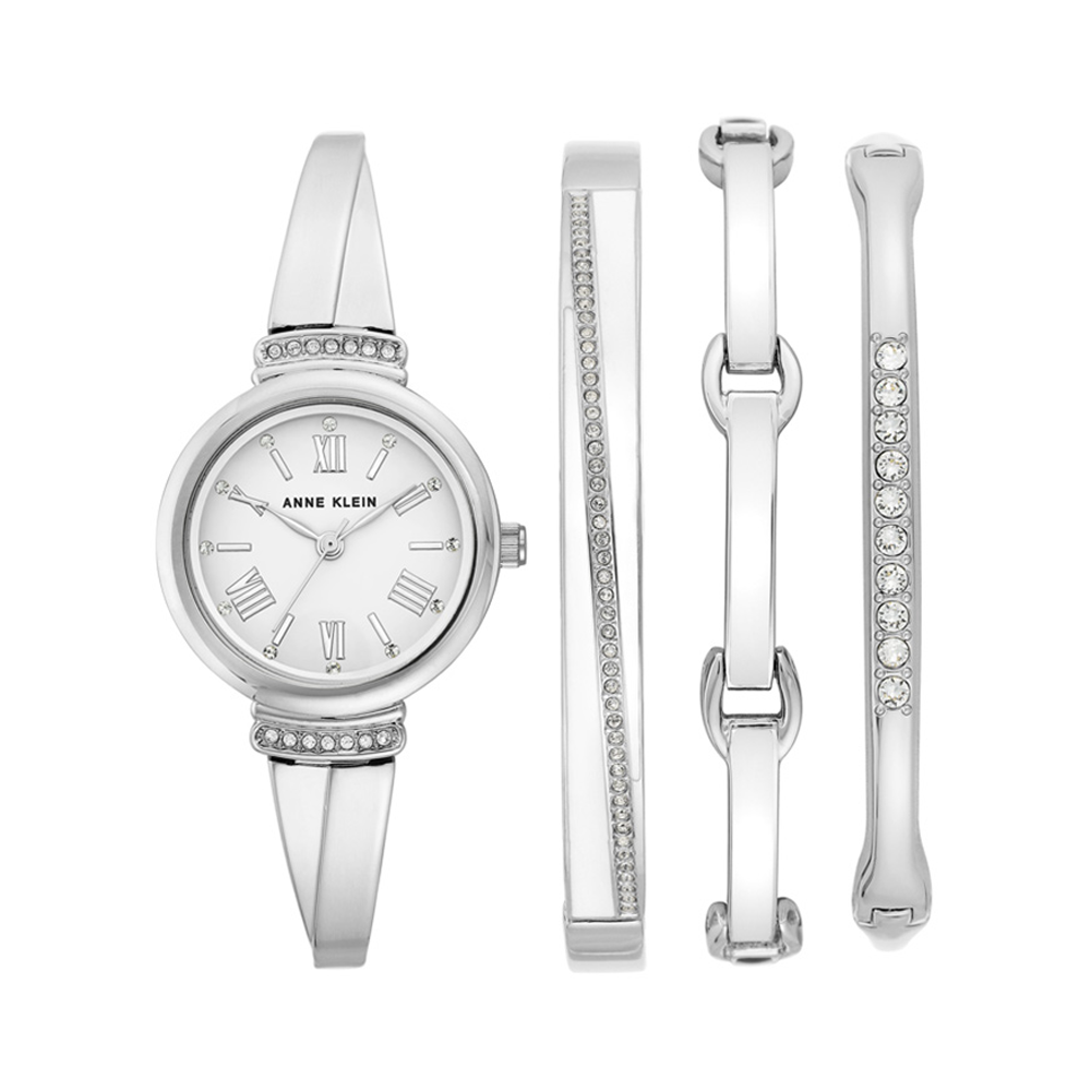 Anne Klein AK/3414WTST White Dial Analog Quartz Women's Watch