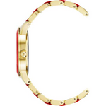 Anne Klein AK/3610GPRD Red Dial Analog Quartz Women's Watch