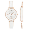 Anne Klein AK/3620BKST White Dial Analog Quartz Women's Watch