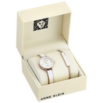 Anne Klein AK/3620WTST White Dial Analog Quartz Women's Watch
