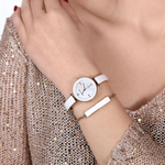 Anne Klein AK/3620WTST White Dial Analog Quartz Women's Watch