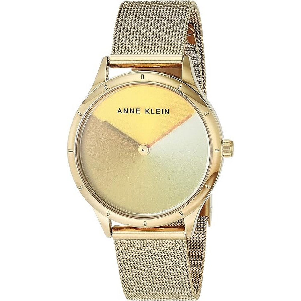 Anne Klein AK/3776MTGB Stainless Steel Case Quartz Analog Women Watch.