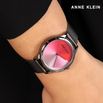 Anne Klein AK/3777MTGY Pink Dial Analog Quartz Women's Watch
