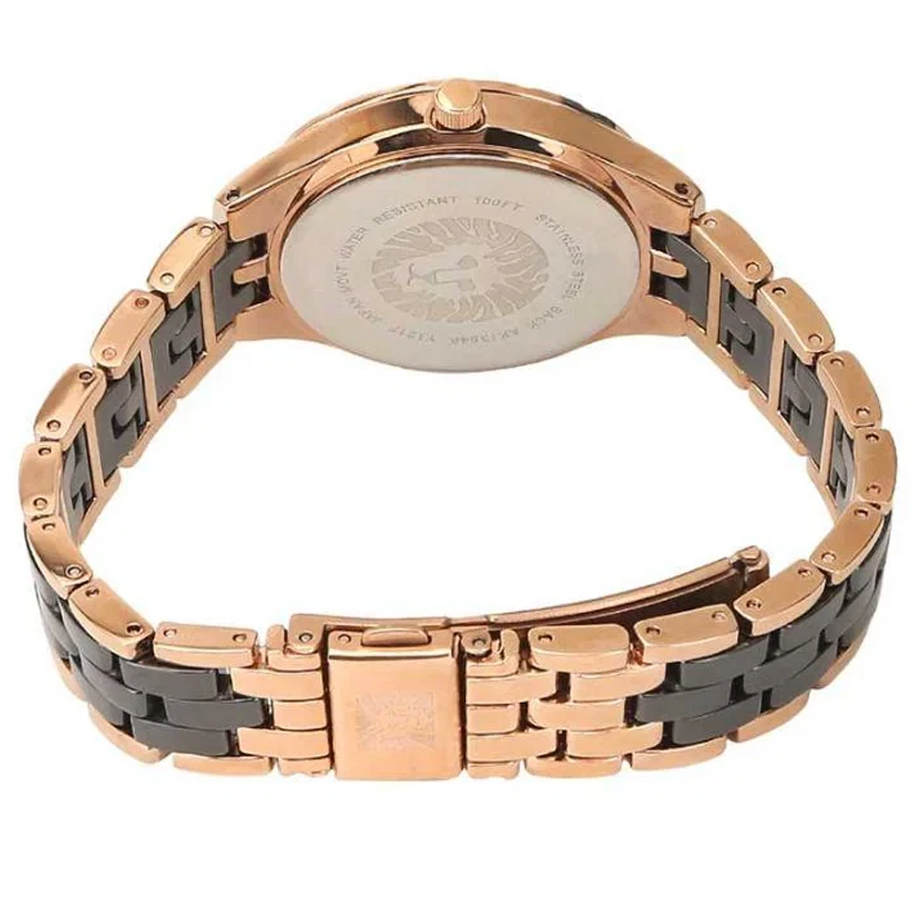 Anne Klein AK/3810BKRG Black Dial Analog Quartz Women's Watch