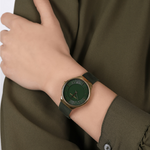 Anne Klein AK/3814OLOL Green Dial Analog Quartz Women's Watch