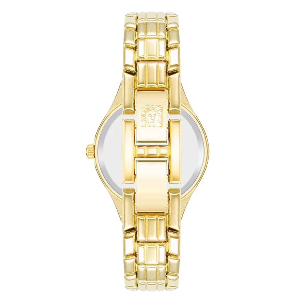 Anne Klein AK/4060CHGB Gold Dial Analog Quartz Women's Watch
