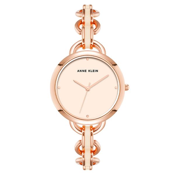 Anne Klein AK/4092BHRG Rose Gold Dial Analog Quartz Women's Watch