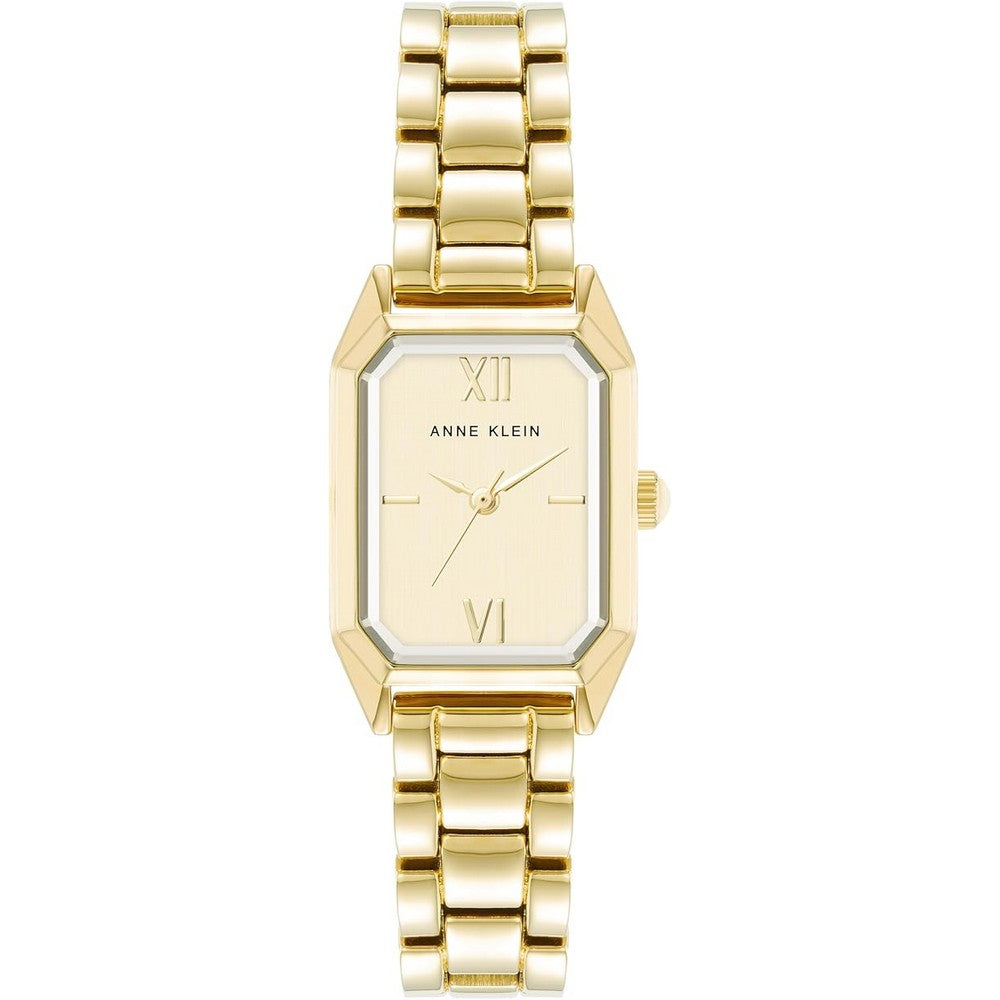 Anne Klein AK-5018CHGB Gold Dial Analog Quartz Women's Watch