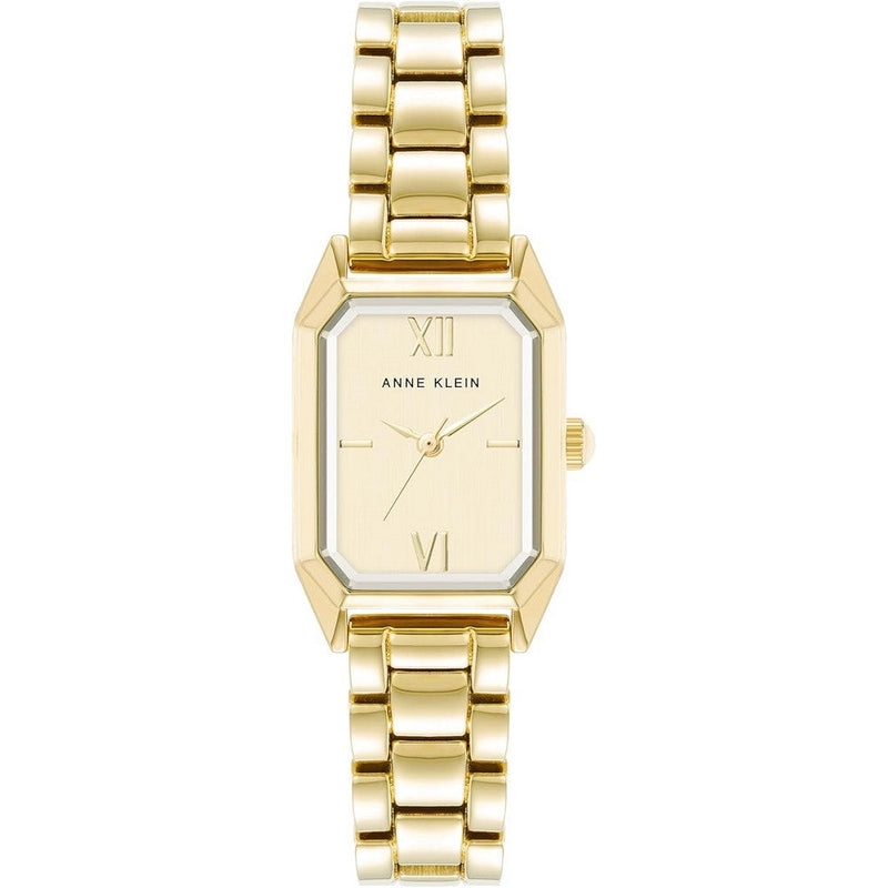 Anne Klein AK-5018CHGB Gold Dial Analog Quartz Women's Watch