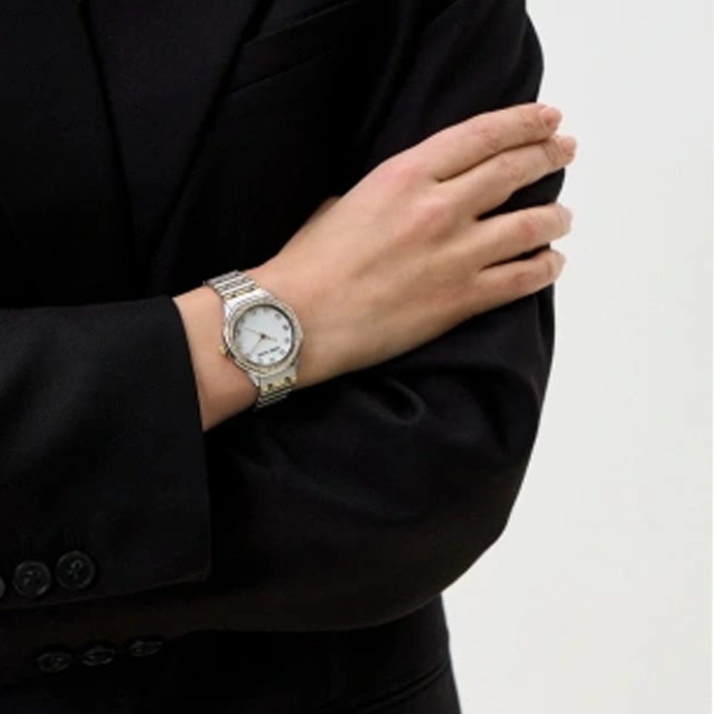 Anne Klein AK/5029MPRT White Dial Analog Quartz Women's Watch