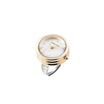 Anne Klein AK/5125RINGTT White Dial Women’s Analog Ring Watch