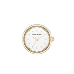 Anne Klein AK/5125RINGTT White Dial Women’s Analog Ring Watch