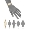 Anne Klein AK/5326CHGB Gold Dial Analog Quartz Women's Watch