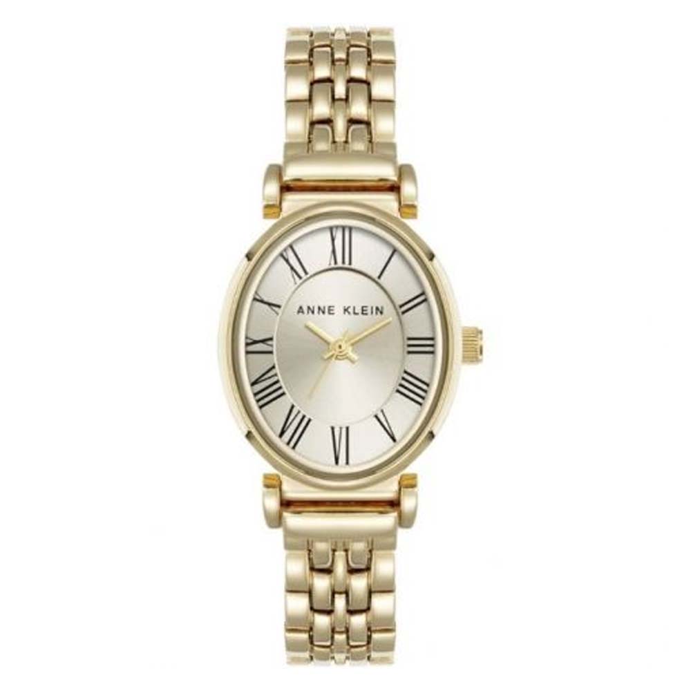 Anne Klein AK/5328CHGB Gold Dial Analog Quartz Women's Watch