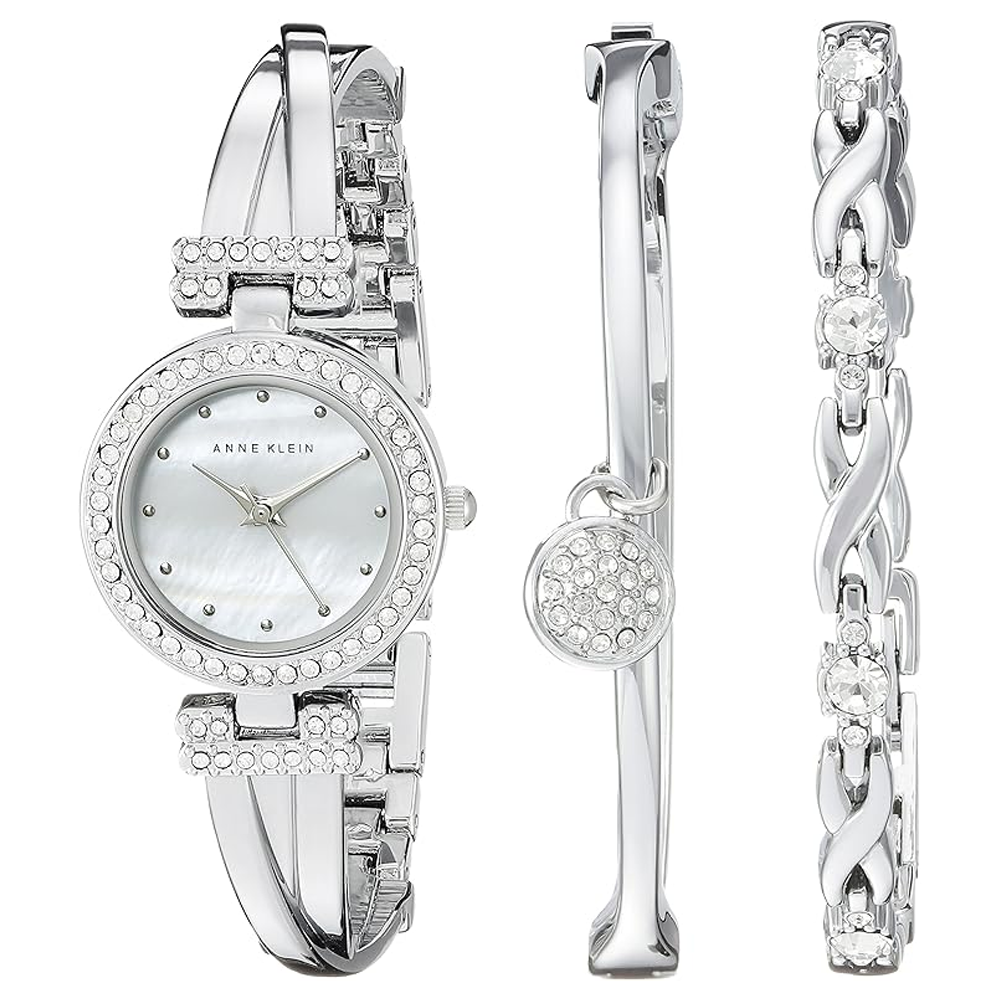 Anne Klein AK/5369SVST Silver Dial Analog Quartz Women's Watch