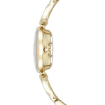 Anne Klein AK-5422CHGB Gold Dial Analog Quartz Women's Watch