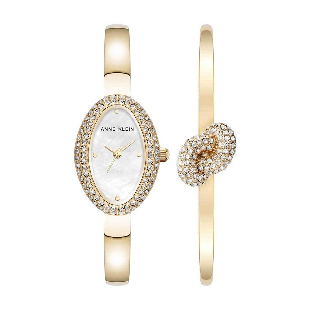 Anne Klein AK/5286GPST White Dial Analog Quartz Women's Watch