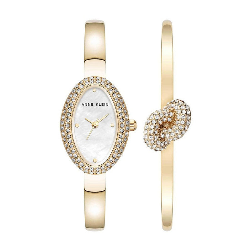 Anne Klein AK/5286GPST White Dial Analog Quartz Women's Watch