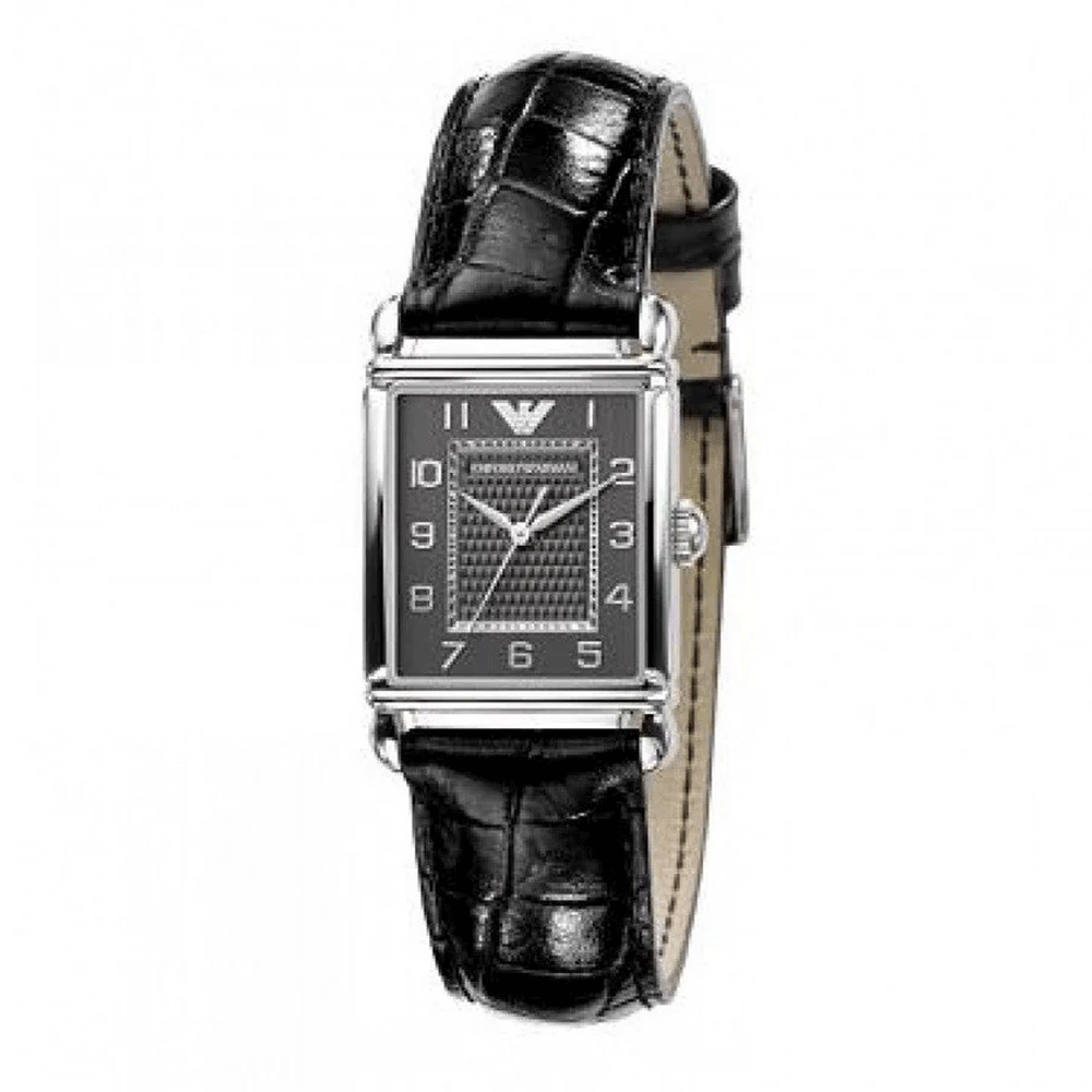 Emporio Armani Genuine Black Leather Women's Watch AR0424