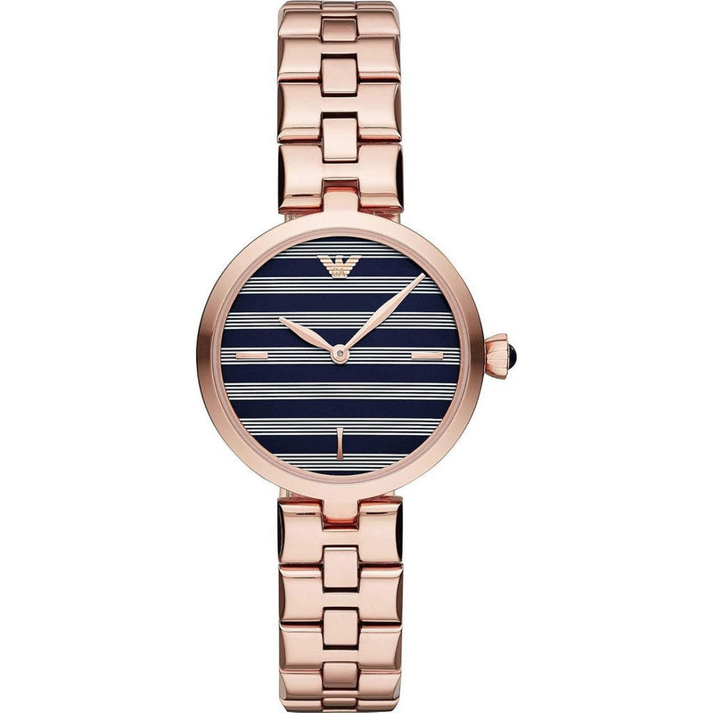 Emporio Armani Two-Hand Rose Gold-Tone Stainless Steel Women's Watch AR11220 Emporio Armani