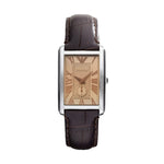 Emporio Armani Classic Bronze Dial Brown Leather Women's Watch AR1637 Emporio Armani