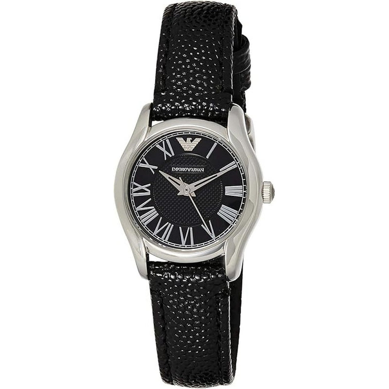 Emporio AR1712 Armani Analogue Quartz Black Leather Strap Women's Watch Emporio Armani