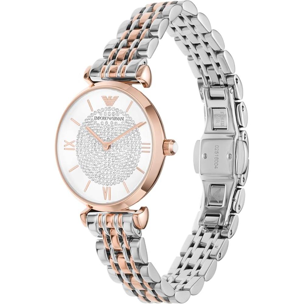 Emporio Armani AR1926 White Dial Two Tone Stainless Steel Women s Watc Our World Of Style