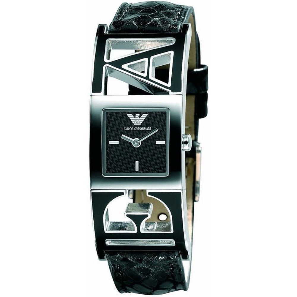 Emporio Armani Quartz Analogue black Leather Strap Women's Watch  AR5770 Emporio Armani