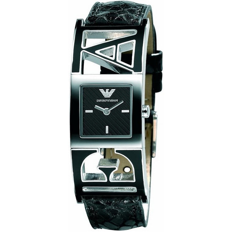 Emporio Armani Quartz Analogue black Leather Strap Women's Watch  AR5770 Emporio Armani