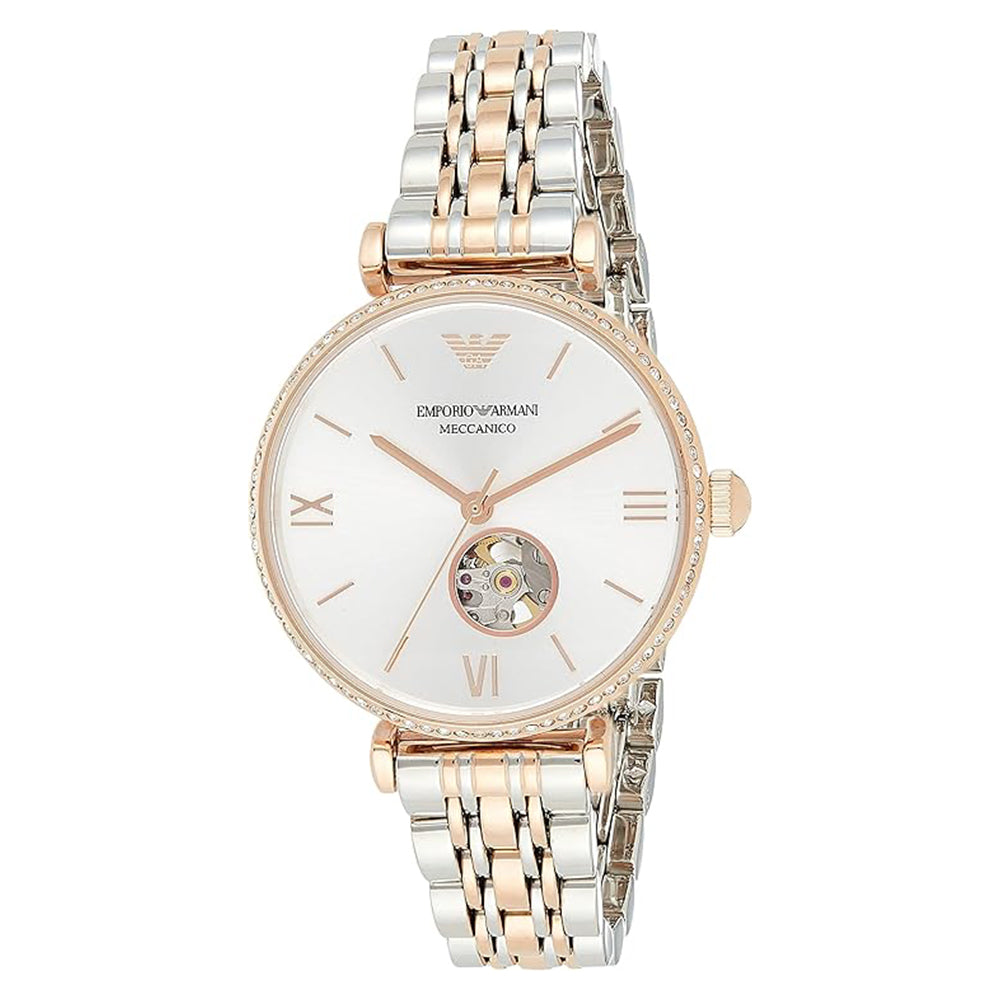 Emporio Armani AR60019 Automatic, Rose Gold-Tone Stainless Steel Women's Watch