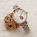 Emporio Armani AR60019 Automatic, Rose Gold-Tone Stainless Steel Women's Watch Emporio Armani