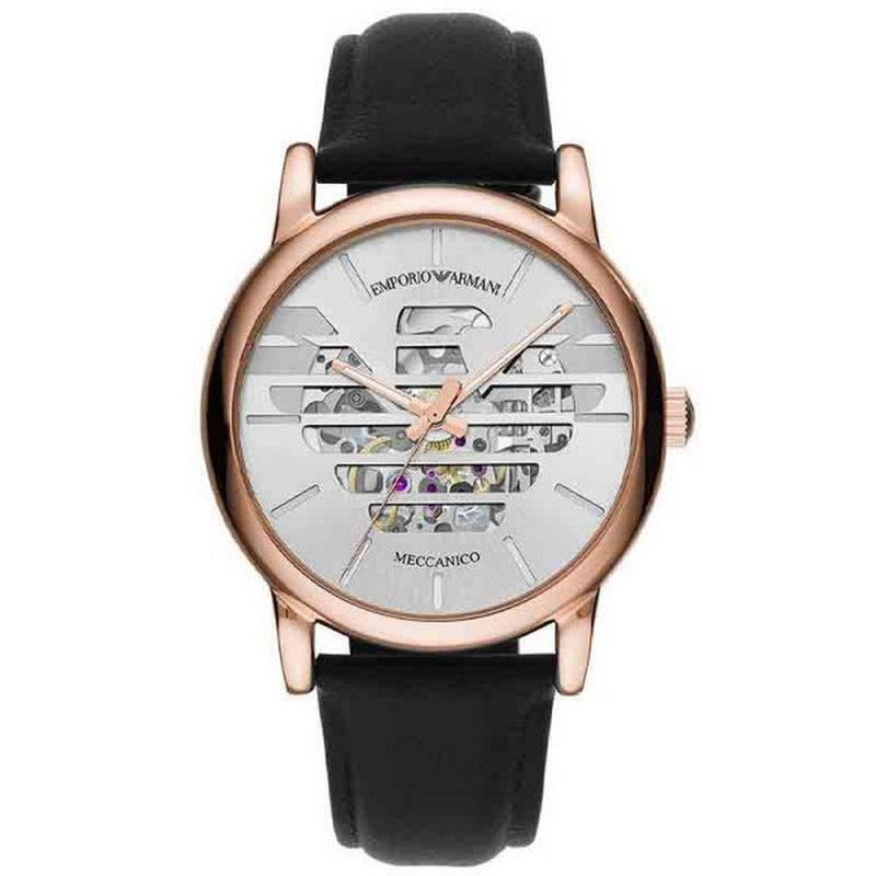 Emporio Armani Luigi Automatic Silver Skeleton Dial Men's Watch  AR60031 Emporio Armani