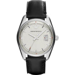 Emporio Armani Sportivo Black Leather Analogue Quartz Men's Watch AR6015 Emporio Armani