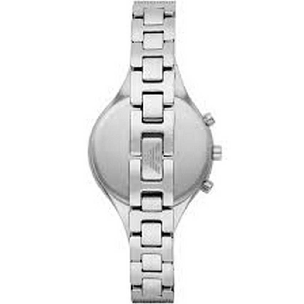 Emporio Armani Chronograph Silver Women's Mesh Bracelet Watch AR7389