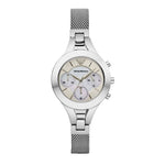 Emporio Armani Chronograph Silver Women's Mesh Bracelet Watch AR7389 Emporio Armani