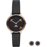 Emporio Armani Matte Black Dial Women's Watch AR80022 Emporio Armani