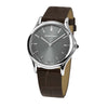 Emporio Armani  Swiss ARS2000 Classic Gray Dial Brown Leather Women Watch
