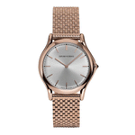Emporio Armani Swiss ARS2013 Rose Gold Silver Dial Round Classic Women Watch