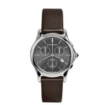 Emporio Armani Swiss ARS6000 Quartz Stainless Steel  Brown Leather Dress Men's Watch