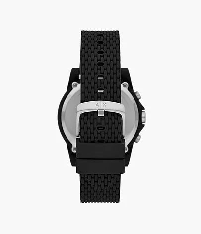 Armani Exchange AX1344  Chronograph Black Silicone Men"s Watch